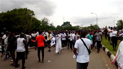 VIDEO: Hoodlums attack #ENDSARS protesters at Alausa