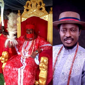 Agbroko felicitates with Ovie of Idjerhe Kingdom 