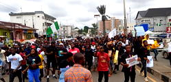 #EndSARS: Enough is Enough — Youths protest against Police brutality, extortions in Owerri (VIDEO)