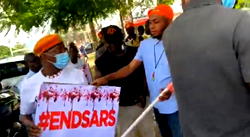 Breaking: Protesters take fight to Abuja Police Headquarters, demand IGP’s presence