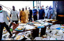 #EndSARS: Lagos Speaker, members visit facilities destroyed by hoodlums