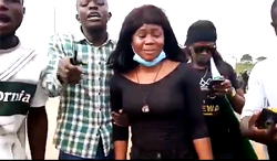 Happening Now: Police brutalise #EndSARS protesters in Karu, Abuja