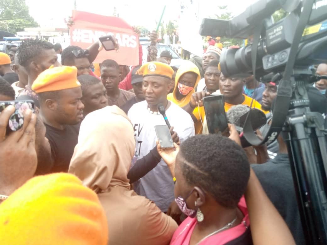 VIDEO: Deji Adeyanju, Sowore lead ENDSARS protest in Abuja