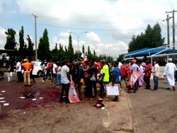 (ICYM): Celebrities, Nigerian youths, turn out enmass to protest against SARS