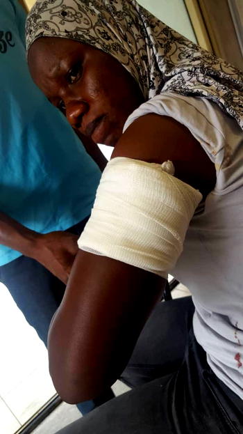 LASEMA personnel hit by stray bullet