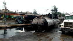 Many injured, 10 vehicles razed as tanker explodes in Lagos