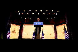 Biden seeks unity as Trump stokes fading embers of campaign