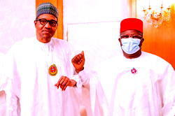 10th NASS: Umahi meets Buhari, says South-East deserves Senate Presidency
