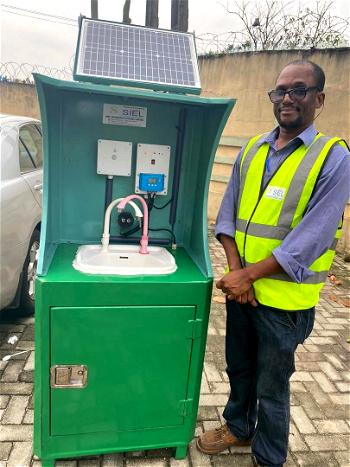 RETTI Company graduate builds solar handwash machine