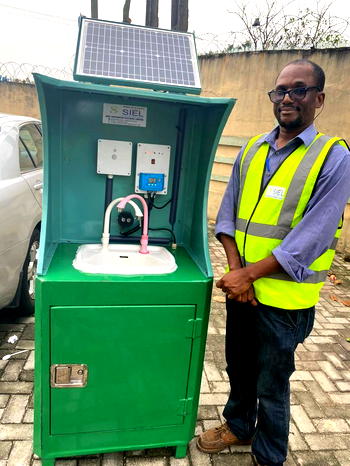 RETTI Company graduate builds solar handwash machine