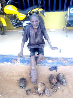 I harvest human parts from christian cemetery ― 55-year-old suspect reveals