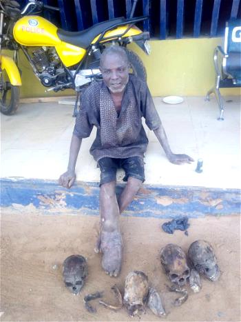 I harvest human parts from christian cemetery ― 55-year-old suspect reveals