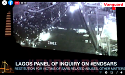 HAPPENING NOW: Lagos Panel of Inquiry views LCC CCTV footage of #EndSARS protesters