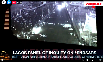HAPPENING NOW: Lagos Panel of Inquiry views LCC CCTV footage of #EndSARS protesters