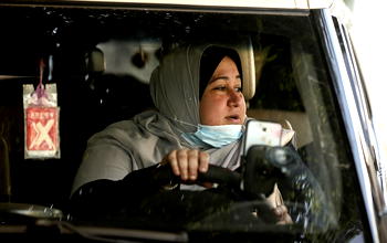 Meet Gaza’s first woman taxi driver