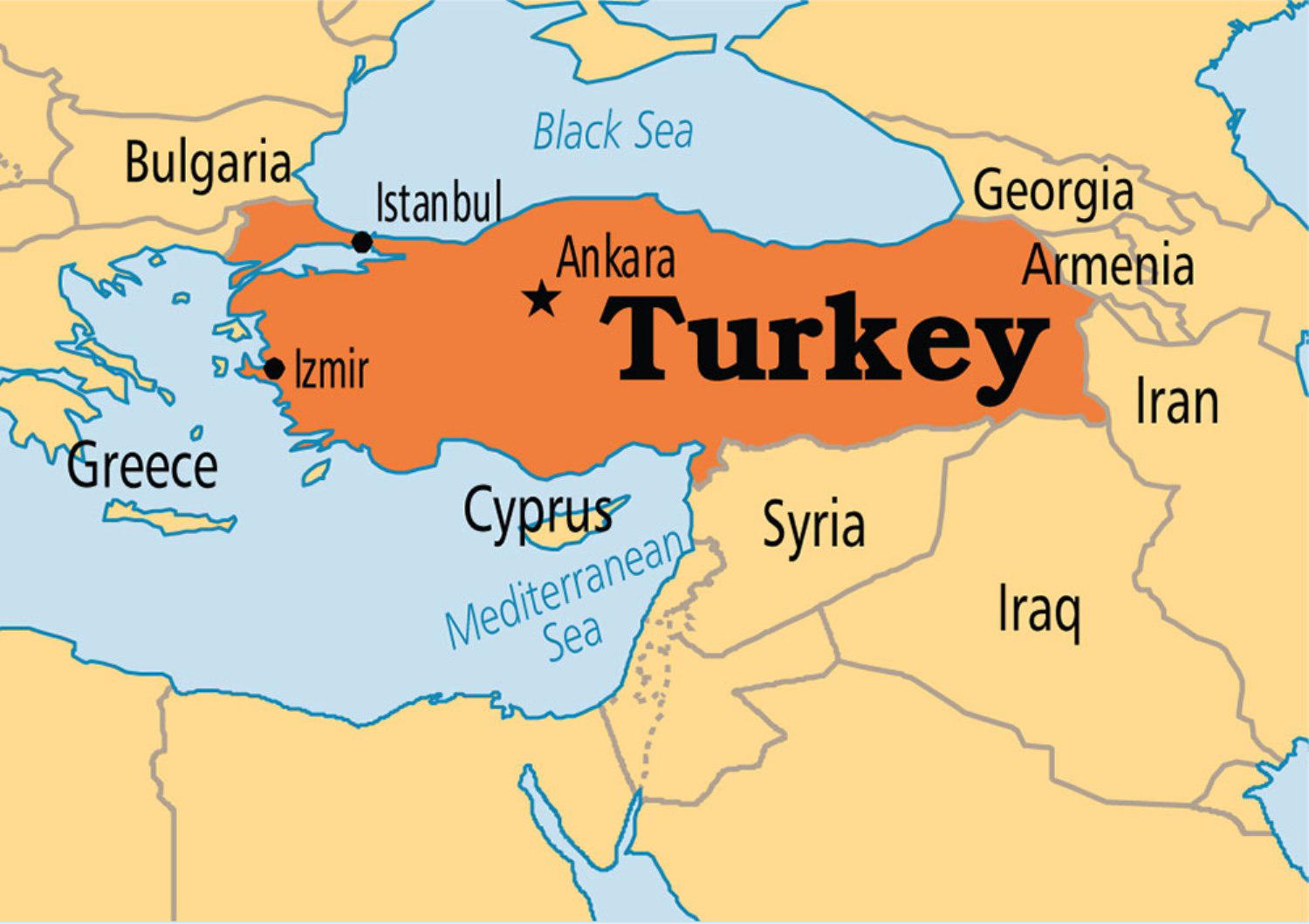 Turkey Map 