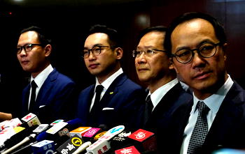 Hong Kong lawmakers’ disqualification prompts mass resignation