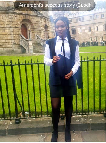 Meet Amarachi Nwamba: Nigerian who got scholarship offers from Oxford, UCL, Birmingham universities