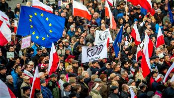 Thousands march in anti-government protests in Polish cities