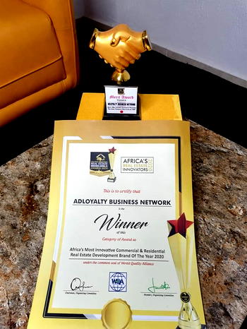 Adloyalty Business Network wins big at Africa’s Real Estate innovators award 2020