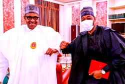 Buhari, Zulum, Buni, Borno, Yobe Elders’ Forum meet in Aso Rock