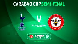 Carabao Cup Semi-Final: United, City clash again, as Spurs tackle Brentford