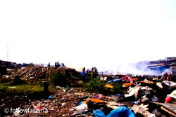 Displaced traders count losses as fire guts plank market in Lagos