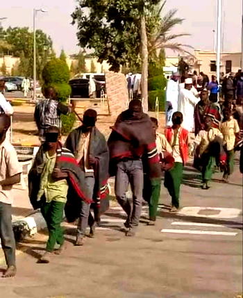 We were fed Kuli-Kuli, says one of the abducted Kankara schoolboys as they arrive Katsina