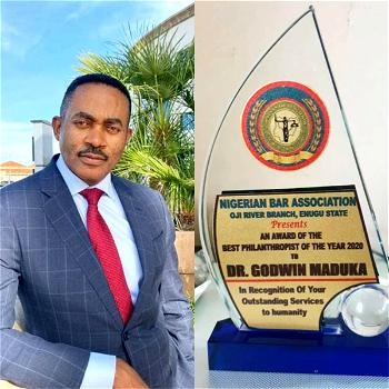 Nigeria Bar Association honours Maduka with award