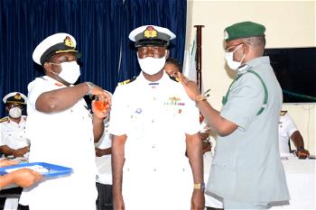 Shipping of stripes: Western Naval Command decorates newly promoted officers