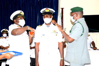 Shipping of stripes: Western Naval Command decorates newly promoted officers