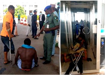 HappeningNow: One faints, as Physically challenged persons protest in Abuja