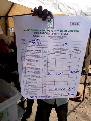 Lagos East Senatorial by-election: APC in early lead