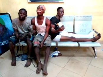 Police arrest three traffic robbery suspects in Lagos