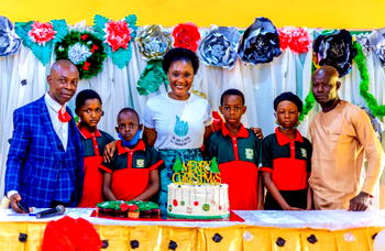 Toni and Tosin Foundation distributes gifts for hearing impaired children