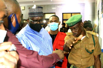 Photos, Video: Court remands Maina in prison custody