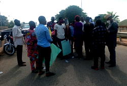 Oyo Secretariat shut as physically challenged persons protest alleged marginalisation by Makinde