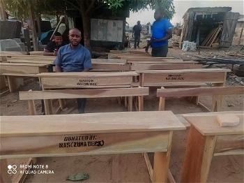 NAS donates desks to Abuja school