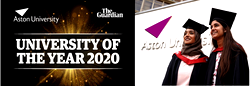 Aston University awarded the UK Guardian University of the Year