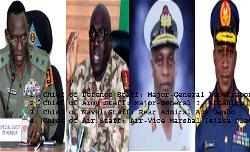 Photos, names of the new Service Chiefs