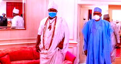 President Buhari, Ooni meet