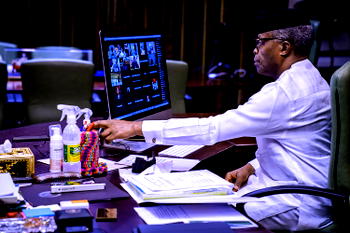 PHOTOS:  VP Osinbajo chairs NEC meeting in the State House, Abuja