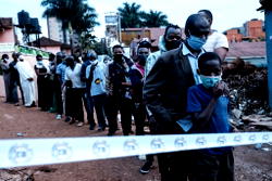 Ugandans vote in charged election under internet blackout