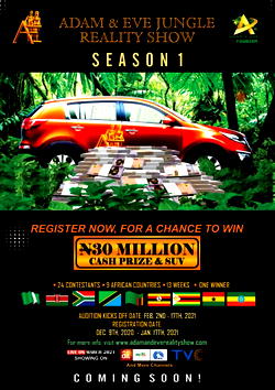 N30m and a New SUV Up for Grabs as New Reality TV Show ‘Adam and Eve’ Launches 