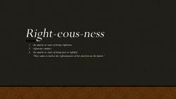 The righteous has always existed before, after Christ