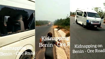 VIDEO: Passengers stranded as herdsmen kidnap travellers along Benin-Ore Road