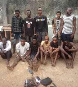 Police arrest 11 suspected cultists in Lagos