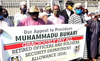 Retired soldiers protest pension arrears in Abuja