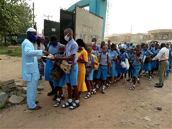Photo news: Did students observe Covid-19 protocols, as schools resume today?