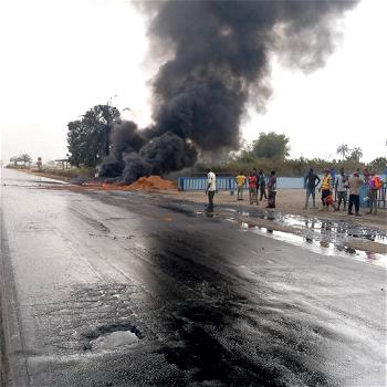 Four burnt to death, 10 escape accident in Ogun